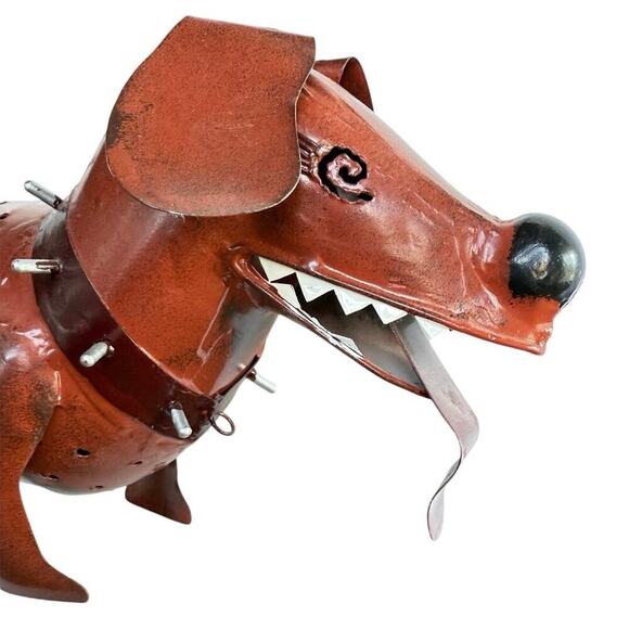 Blue Handworks Spike Metal Dog Candle Holder Home/Garden Decoration Dachshund - Picture 1 of 12